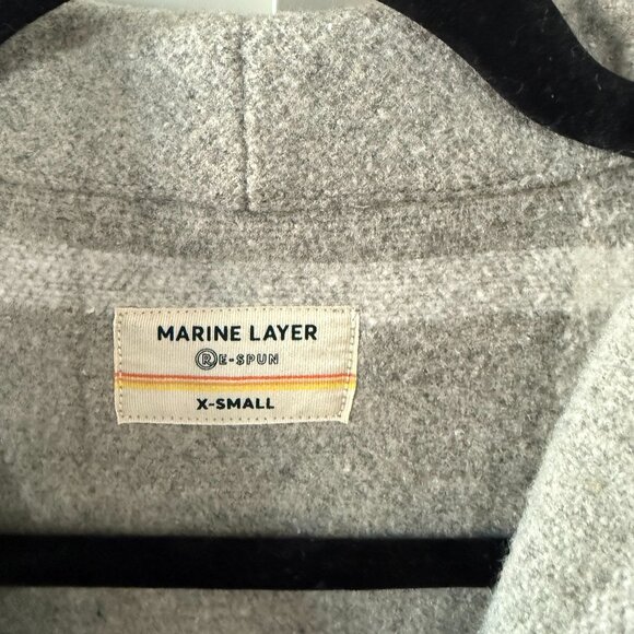 Marine Layer Gray Wool Blend Jacket - Picture 2 of 5
